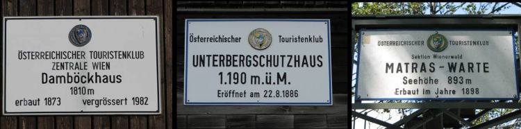 Die Geburtsurkunden von Hütten und Warten des ÖTK