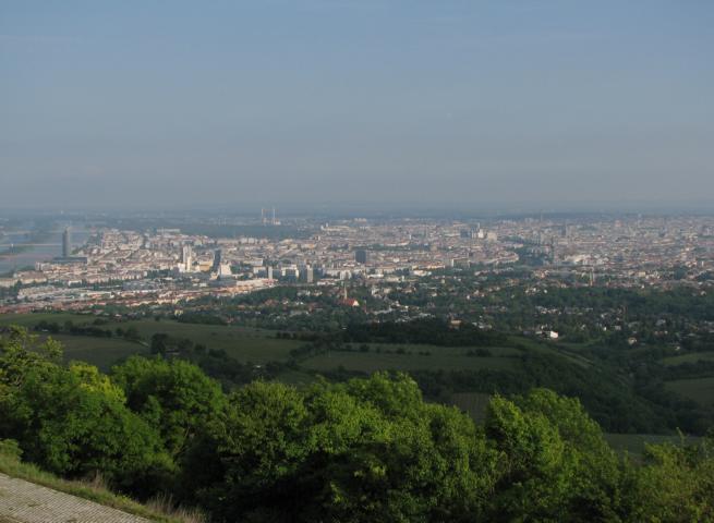 Kahlenberg, Blick auf das Häusermeer von Wien